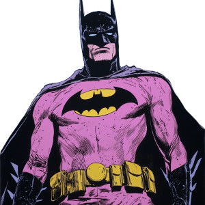 Batman Pink Suit Jack Kirby Vinyl Car Decal Sticker – Waterproof & UV-Resistant 4.0"