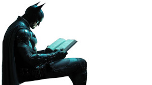 Batman Reading Peaceful Gotham Vinyl Car Decal Sticker – Waterproof & UV-Resistant 7.14"