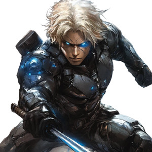 Blonde Heroic Angry Man Vinyl Car Decal Sticker – Waterproof & UV-Resistant 4.0"