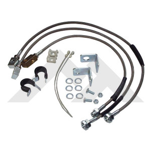 Upgrade Your Brake Lines | Jeep Wrangler TJ/YJ, Cherokee | Crown Automotive Rubber Lines | Set of 2