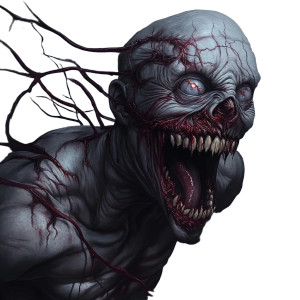 Dark Shocking Horror Creature Vinyl Car Decal Sticker – Waterproof & UV-Resistant 4.0"