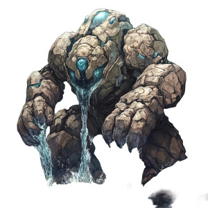 Elemental Boulder Monster Vinyl Car Decal Sticker – Waterproof & UV-Resistant 4.0"