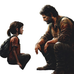 Ellie Younger Older Last Of Us Vinyl Car Decal Sticker – Waterproof & UV-Resistant 4.0"