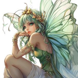 Fairy Anime Type Vinyl Car Decal Sticker – Waterproof & UV-Resistant 4.0"