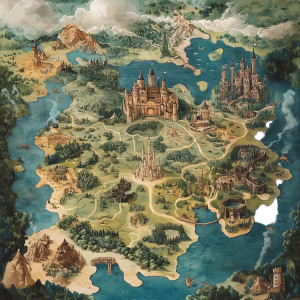 Fantasy Fairytale Map Vinyl Car Decal Sticker – Waterproof & UV-Resistant 4.0" Fantasy Fairytale Map Vinyl Car Decal Sticker – Waterproof & UV-Resistant 4.0"