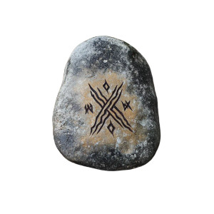 Fantasy Pebble Dwarven Rune Vinyl Car Decal Sticker – Waterproof & UV-Resistant 4.0"