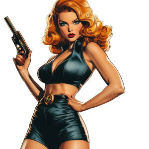 Female Model Comic Art Vinyl Car Decal Sticker – Waterproof & UV-Resistant 4.0" Female Model Comic Art Vinyl Car Decal Sticker – Waterproof & UV-Resistant 4.0"