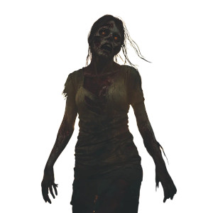 Female Zombie Dusk Streets Vinyl Car Decal Sticker – Waterproof & UV-Resistant 4.0"