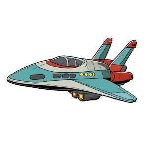 Futurama Planet Express Ship Vinyl Car Decal Sticker – Waterproof & UV-Resistant 4.0"