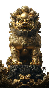 Golden Pixiu Dark Background Vinyl Car Decal Sticker – Waterproof & UV-Resistant 4.0" Golden Pixiu Dark Background Vinyl Car Decal Sticker – Waterproof & UV-Resistant 4.0"