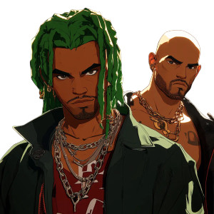 Gothic Men Chains Vinyl Car Decal Sticker – Waterproof & UV-Resistant 4.0"