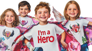 Happy Kids Hero Posters Vinyl Car Decal Sticker – Waterproof & UV-Resistant 7.14"