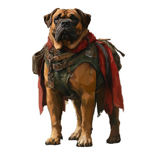 Herding Dog Mastiff Medieval Vinyl Car Decal Sticker – Waterproof & UV-Resistant 4.0"