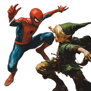 Human Spider Elf Boy Vinyl Car Decal Sticker – Waterproof & UV-Resistant 4.0"