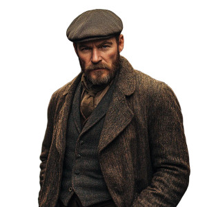 Irish Man 1900S Street Vinyl Car Decal Sticker – Waterproof & UV-Resistant 4.0"