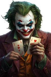 Joker Card Art Vinyl Car Decal Sticker – Waterproof & UV-Resistant 4.0"