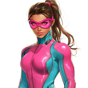 Latina Superhero Speed Vinyl Car Decal Sticker – Waterproof & UV-Resistant 4.0"