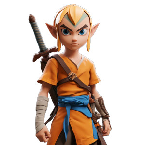 Link Aang Mix Vinyl Car Decal Sticker – Waterproof & UV-Resistant 4.0"