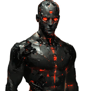 Mad Futuristic Humanoid Vinyl Car Decal Sticker – Waterproof & UV-Resistant 4.0"