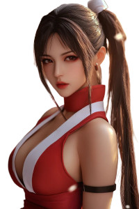 Mai Shiranui Ultra Realistic Vinyl Car Decal Sticker – Waterproof & UV-Resistant 4.0"