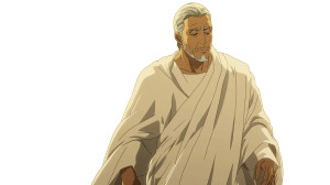 Man White Robes Walking Vinyl Car Decal Sticker – Waterproof & UV-Resistant 7.14"