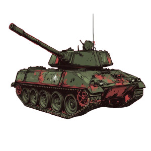 Marder Tank Vector Vinyl Car Decal Sticker – Waterproof & UV-Resistant 4.0"