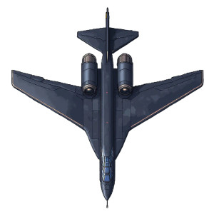 Military Bomber Pixel Topdown Vinyl Car Decal Sticker – Waterproof & UV-Resistant 4.0"