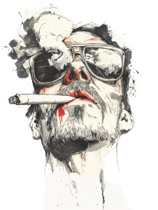 Mind Blowing Tshirt Design Vinyl Car Decal Sticker – Waterproof & UV-Resistant 4.11"