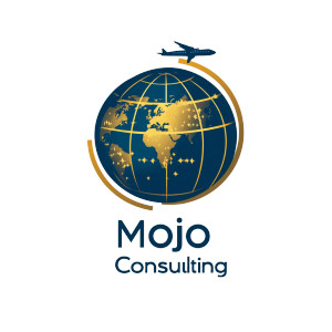 Mojo Consulting Globe Logo Vinyl Car Decal Sticker – Waterproof & UV-Resistant 4.0"