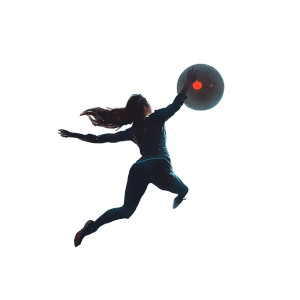 Mujer Espacio Pelota Gravedad Vinyl Car Decal Sticker – Waterproof & UV-Resistant 4.0"