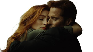 Mulder Hugs Scully Hospital Vinyl Car Decal Sticker – Waterproof & UV-Resistant 7.14"