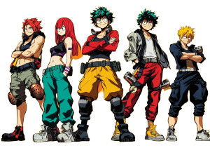 My Hero Academia Anime Pose Vinyl Car Decal Sticker – Waterproof & UV-Resistant 5.68"