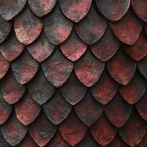 Narrow Pointy Dragon Scales Vinyl Car Decal Sticker – Waterproof & UV-Resistant 4.0"