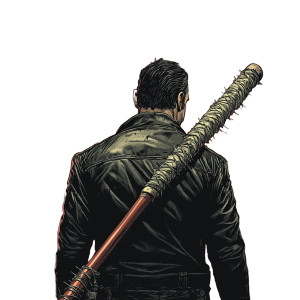 Negan Zombies Manila Comic Vinyl Car Decal Sticker – Waterproof & UV-Resistant 4.0"