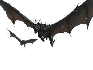 Norse Dragons Flying Plains Vinyl Car Decal Sticker – Waterproof & UV-Resistant 5.31"