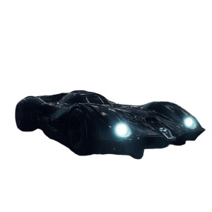 Old Classic Batmobile Dark Vinyl Car Decal Sticker – Waterproof & UV-Resistant 4.0"