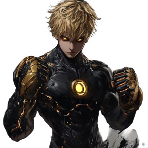 One Punch Man Genos Vinyl Car Decal Sticker – Waterproof & UV-Resistant 4.0"