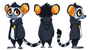 Pet Lemur Magical Cute Vinyl Car Decal Sticker – Waterproof & UV-Resistant 7.14"