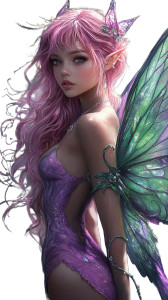 Pixie Fairy Combination Vinyl Car Decal Sticker – Waterproof & UV-Resistant 4.0"