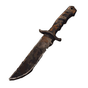 Post Apocalyptic Hunting Knife Vinyl Car Decal Sticker – Waterproof & UV-Resistant 4.0"