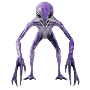 Purple Alien 3Legs 3Arms Vinyl Car Decal Sticker – Waterproof & UV-Resistant 4.0"