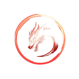 Red Dragon Tron Logo Vinyl Car Decal Sticker – Waterproof & UV-Resistant 4.0"