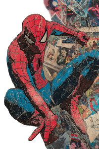 Retro Spiderman Collage Vinyl Car Decal Sticker – Waterproof & UV-Resistant 4.0"