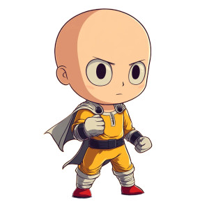 Saitama Chibi Vinyl Car Decal Sticker – Waterproof & UV-Resistant 4.0" Saitama Chibi Vinyl Car Decal Sticker – Waterproof & UV-Resistant 4.0"