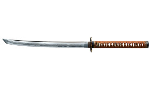 Samurai Sword White Background Vinyl Car Decal Sticker – Waterproof & UV-Resistant 6.72"