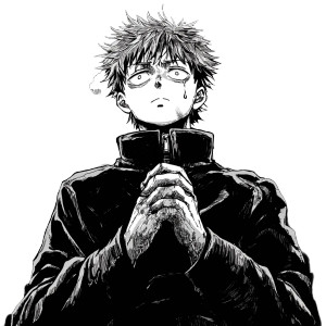 Satoru Gojo Serious Bw Vinyl Car Decal Sticker – Waterproof & UV-Resistant 4.0"