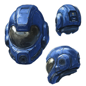 Sci Fi Helmet Terran Marine Vinyl Car Decal Sticker – Waterproof & UV-Resistant 4.0"