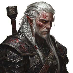 Shadowy Shadar Kai Warrior Vinyl Car Decal Sticker – Waterproof & UV-Resistant 4.0"