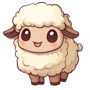 Sheep Chibi Sticker Vinyl Car Decal Sticker – Waterproof & UV-Resistant 4.0" Sheep Chibi Sticker Vinyl Car Decal Sticker – Waterproof & UV-Resistant 4.0"