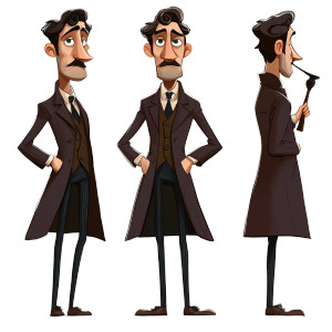 Sherlock Holmes Rayman Style Vinyl Car Decal Sticker – Waterproof & UV-Resistant 4.0"